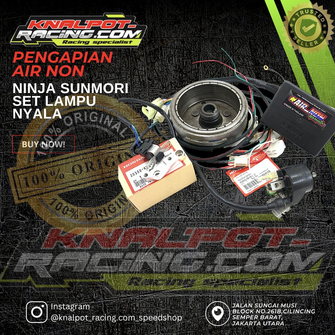 PENGAPIAN AIRNON NINJA SUNMORI SET LAMPU NYALA
